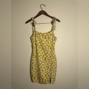 Floral Mini Dress with Shoulder Ties from Forever21